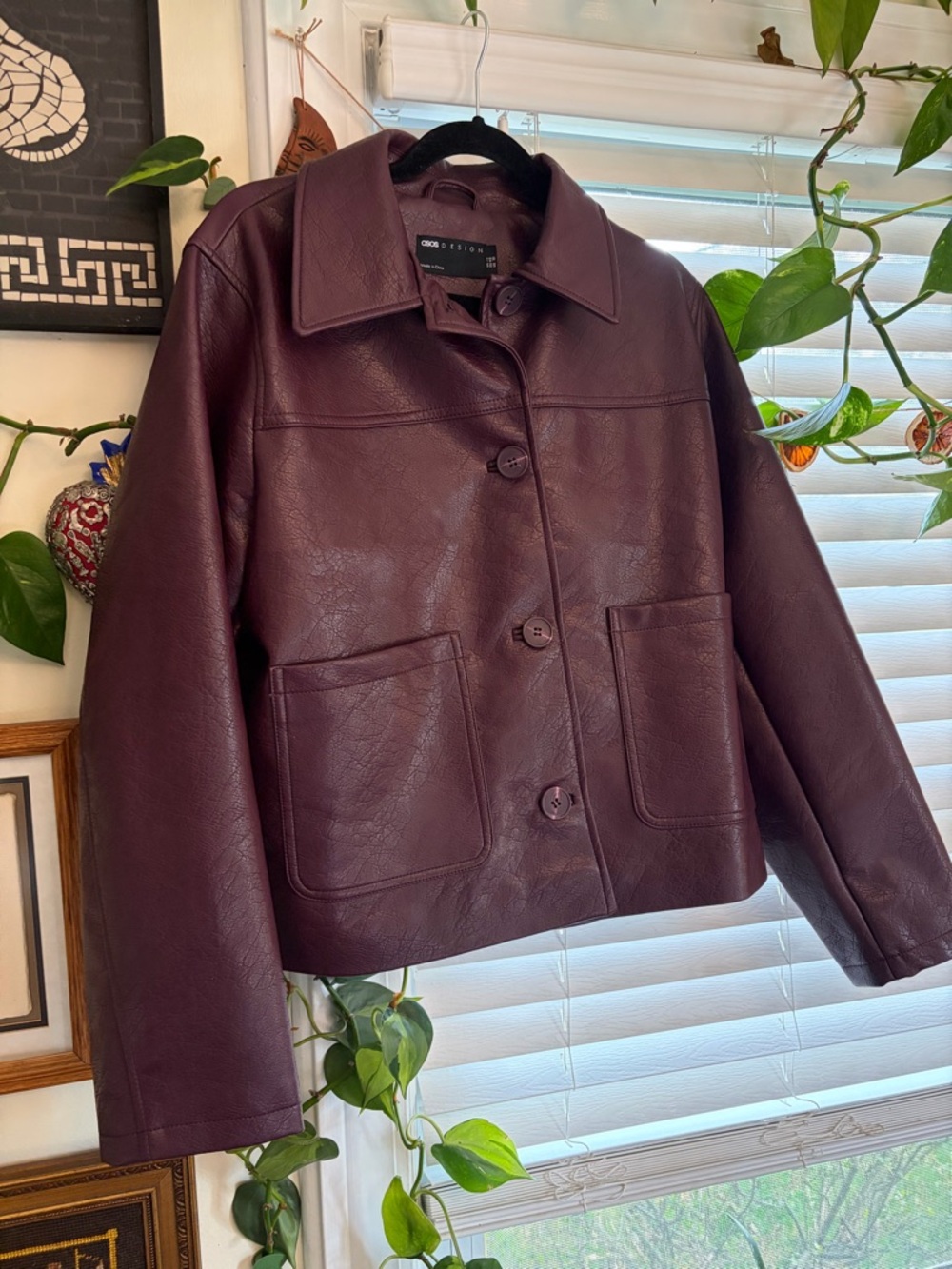 ASOS faux leather jacket NWOT